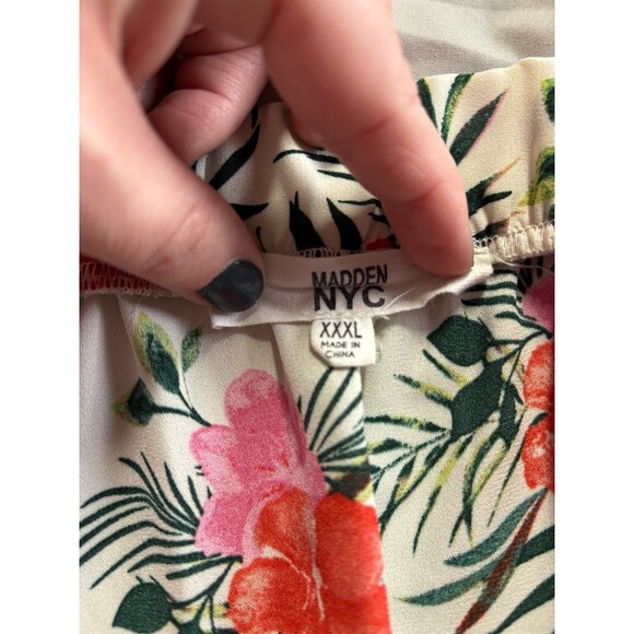 Madden NYC Hawaiian Print Shorts PullOn Elastic Waist Lightweight plus size xxxl - Picture 5 of 6